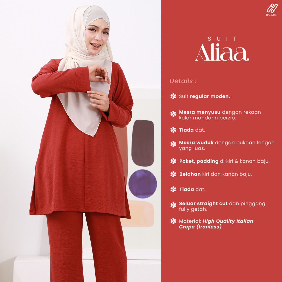 Suit Aliaa - Rosewood