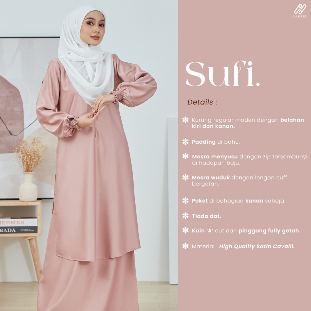 Kurung Sufi - Sage Green