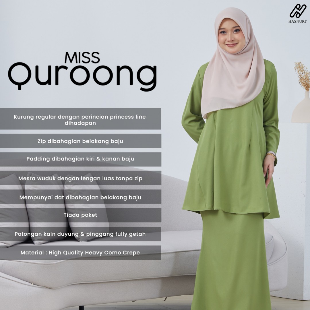 Kurung Miss Quroong - Rosewood