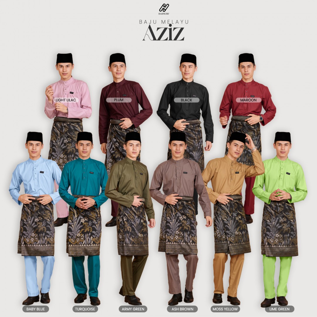 Baju Melayu Aziz - Turquoise