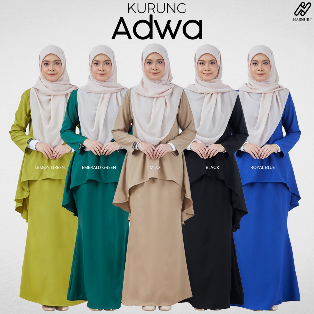 Kurung Adwa - Lemon Green