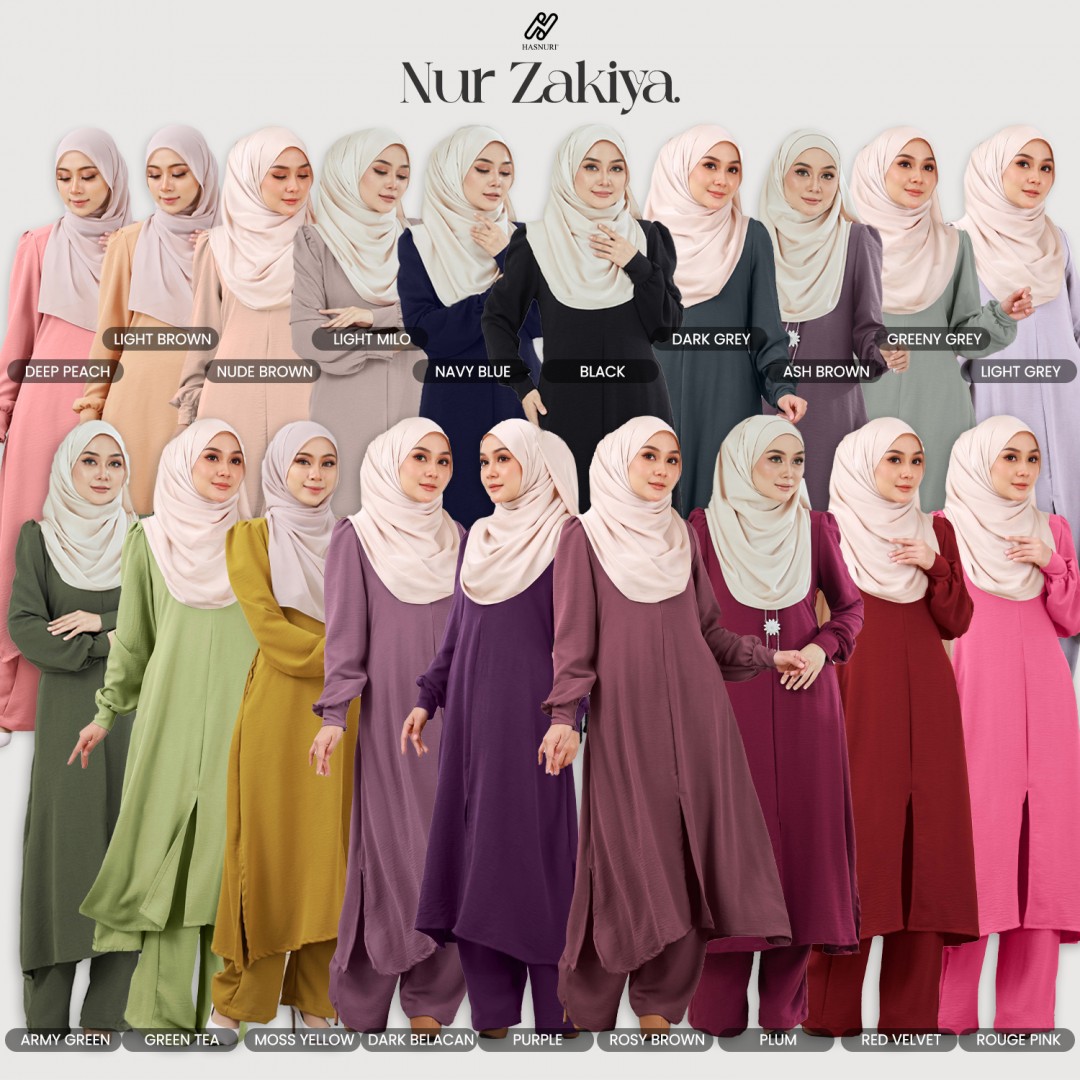 Suit Nur Zakiya - Green Tea