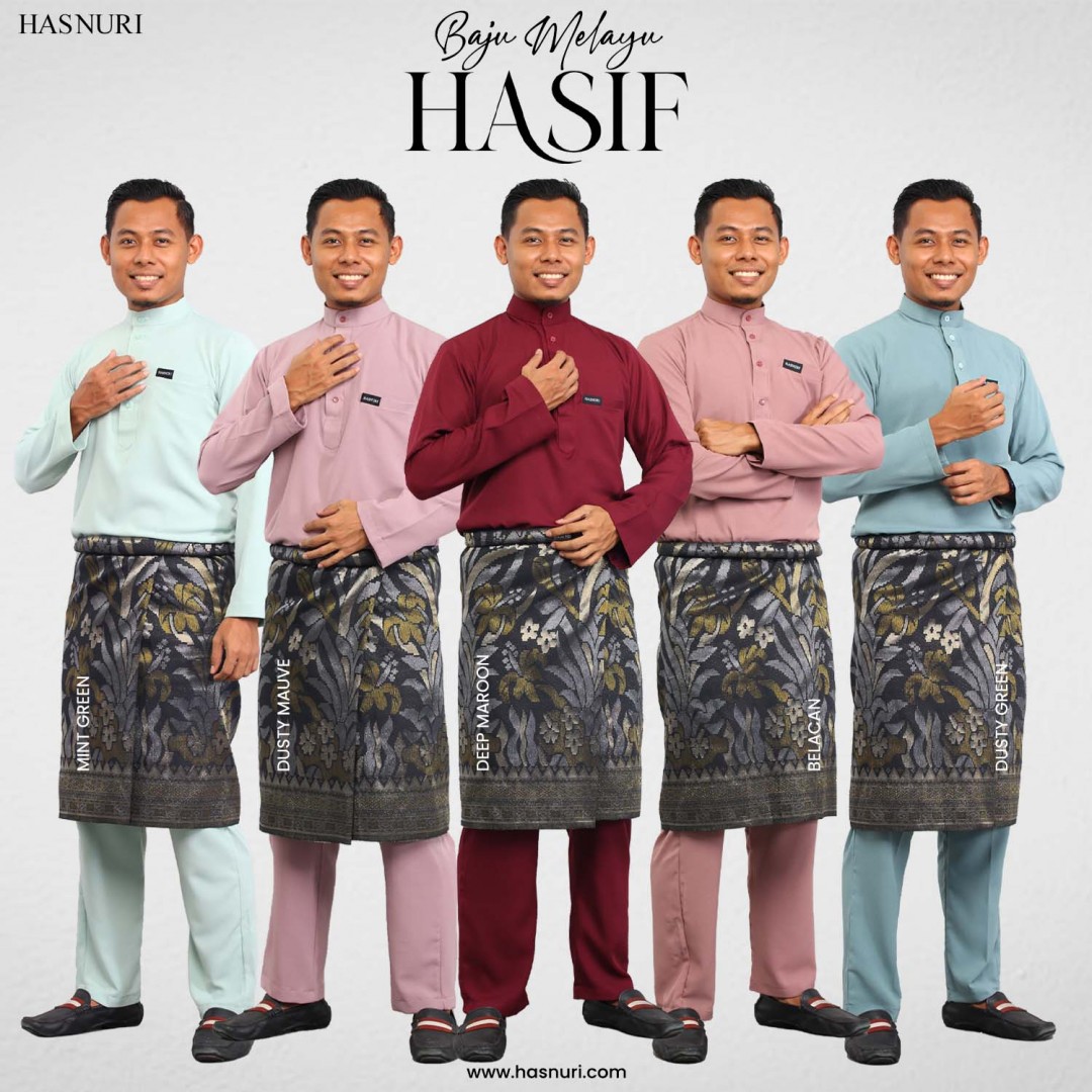 Baju Melayu Hasif - Dusty Green