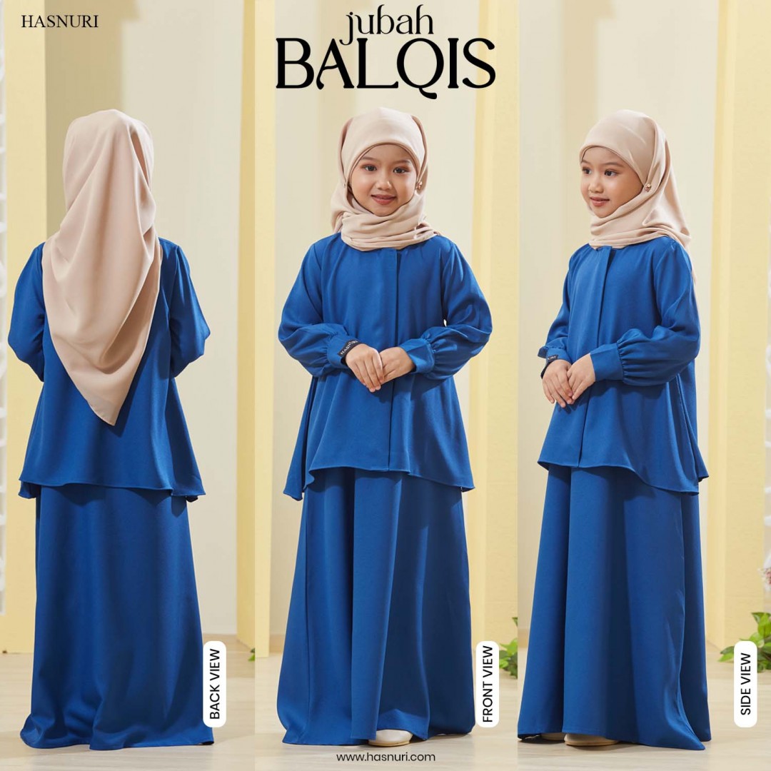 Jubah Balqis Kids - Nude Peach