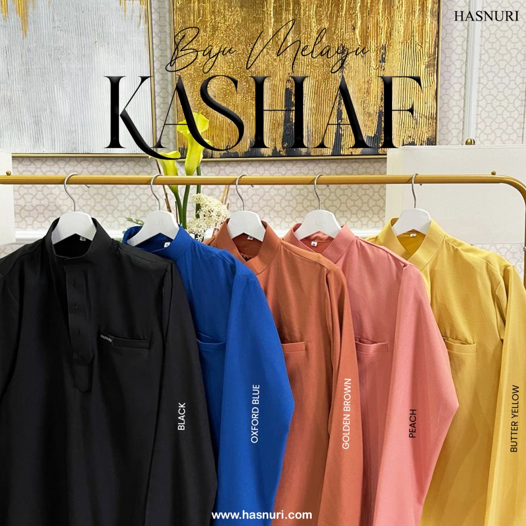 Baju Melayu Kashaf - Butter Yellow