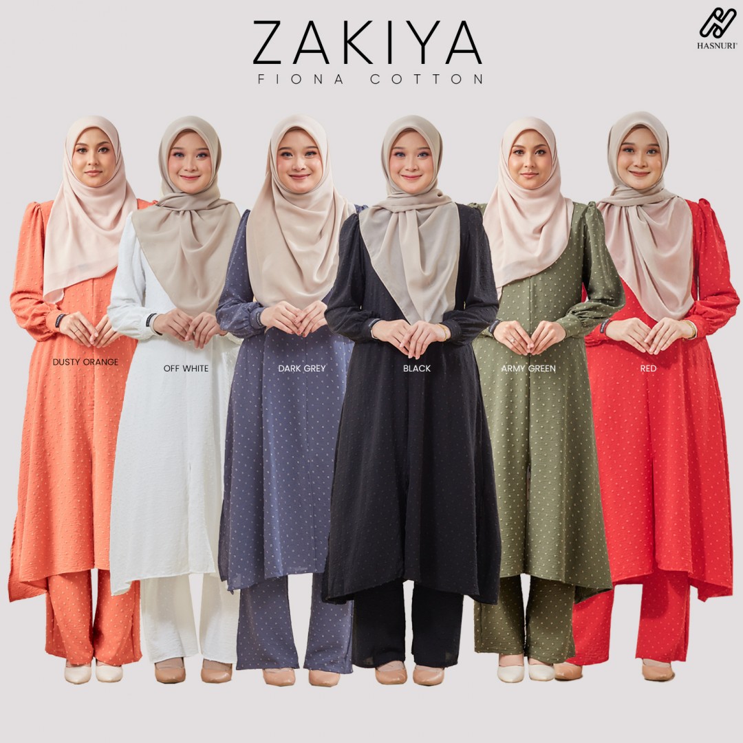 Suit Cik Zakiya - Army Green