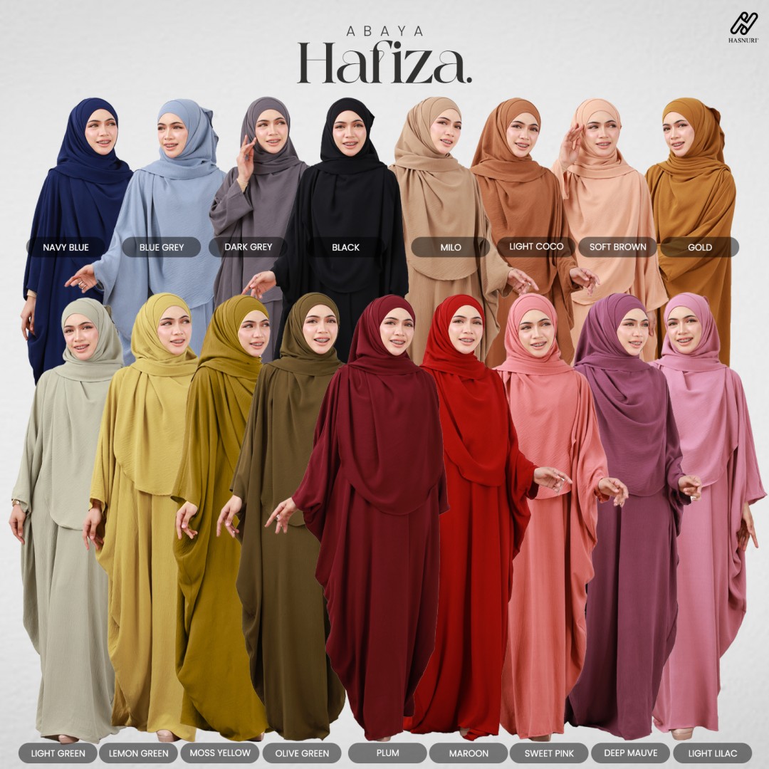 Abaya Hafiza - Navy Blue