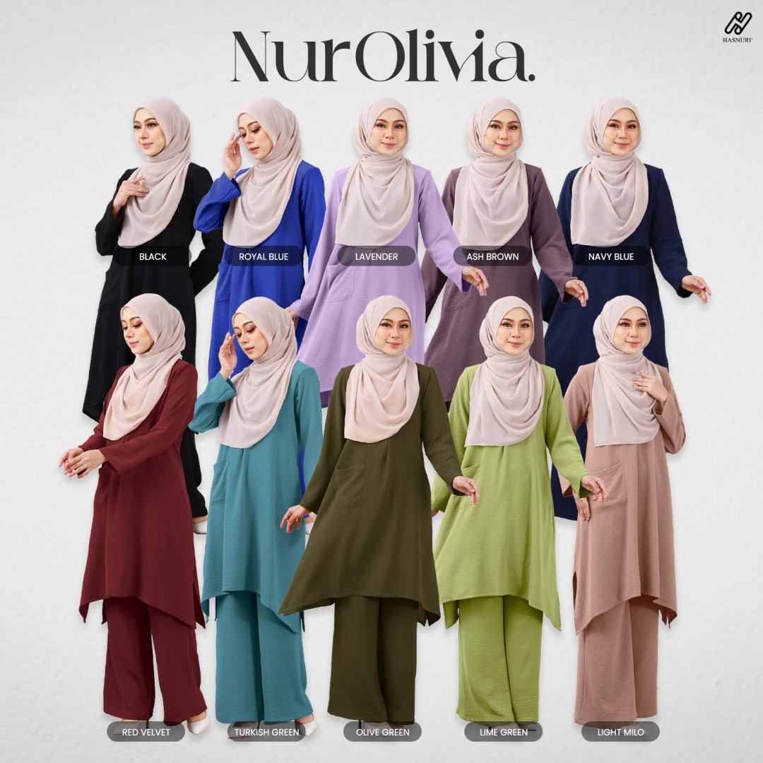 Suit Nur Olivia - Olive Green