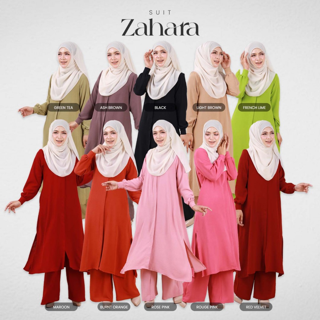 Suit Zahara - Red Velvet