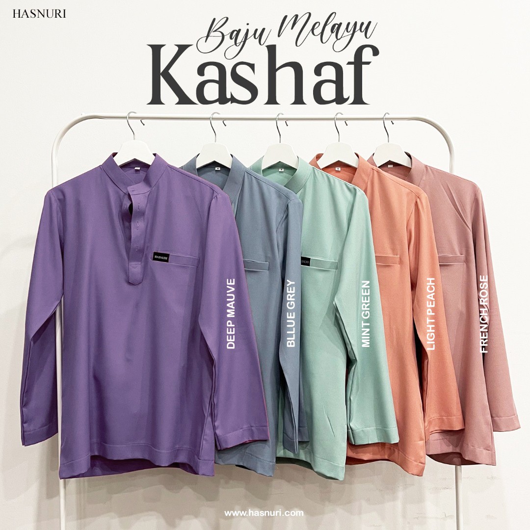 Baju Melayu Kashaf - Light Peach