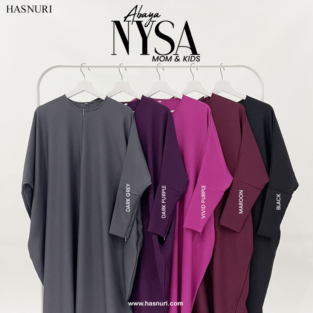 Abaya Nysa - Blue Grey