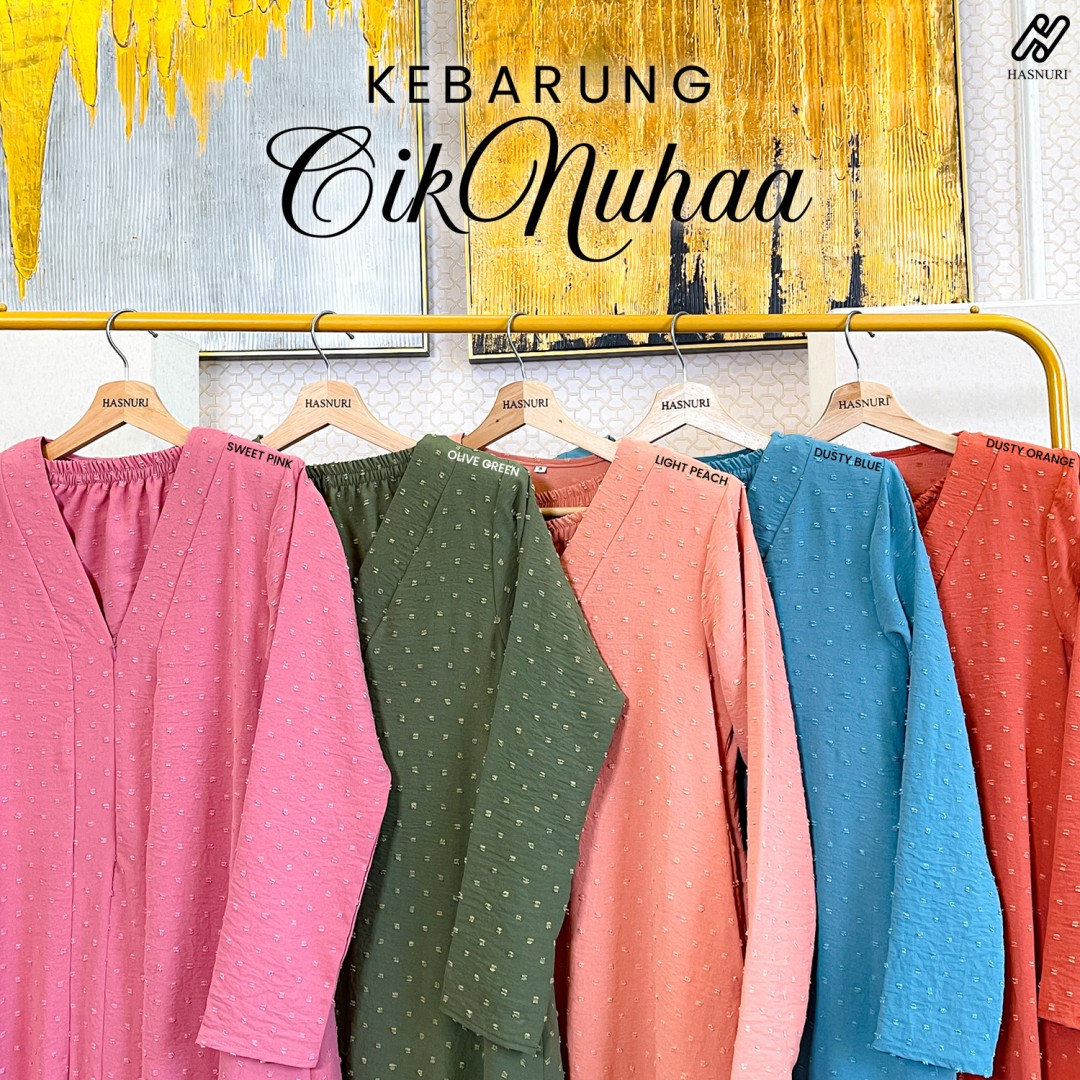 Kebarung Cik Nuhaa - Olive Green