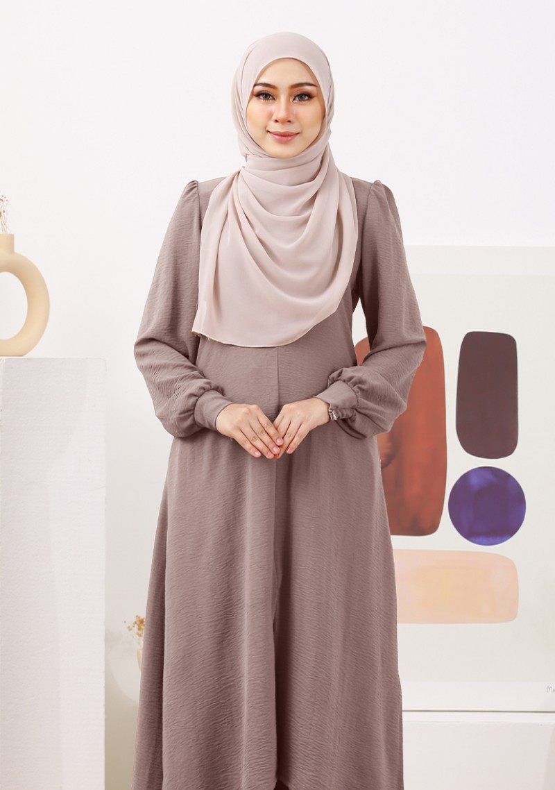 Suit Nur Zakiya - Stone Grey