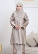 Kurung Wan Amira Labuh 2.0 - Stone Grey