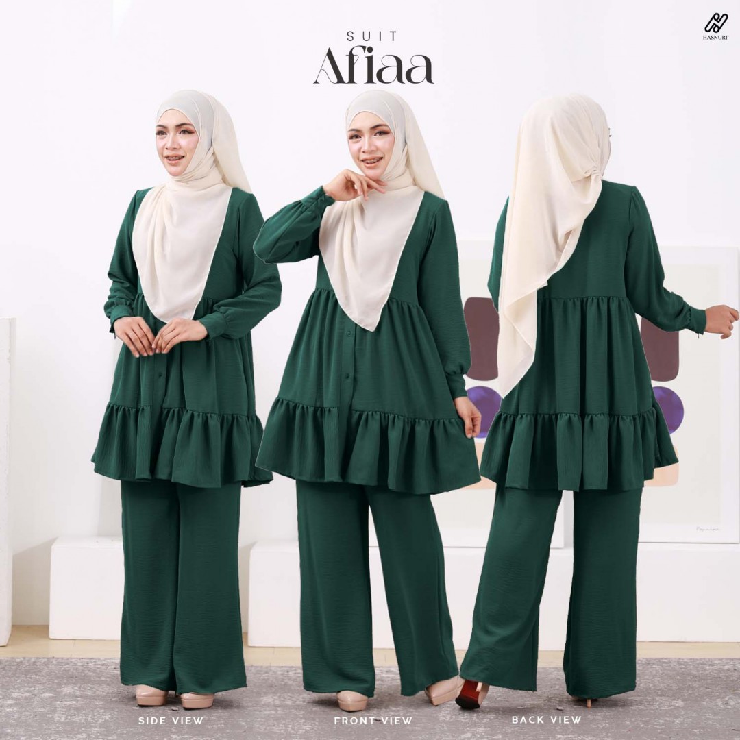 Suit Afiaa - Emerald Green