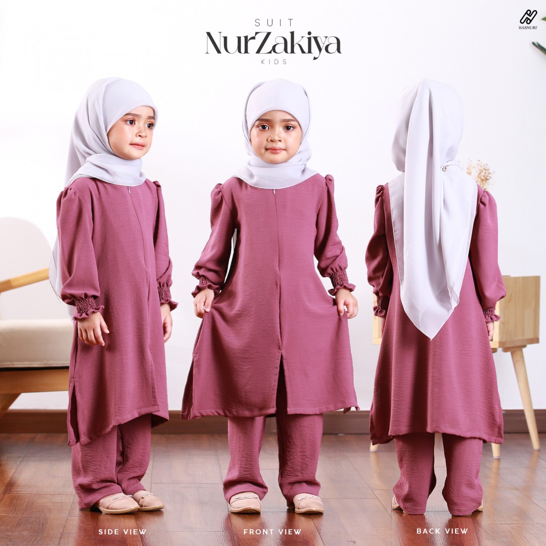 Suit Nur Zakiya Kids - Navy Blue