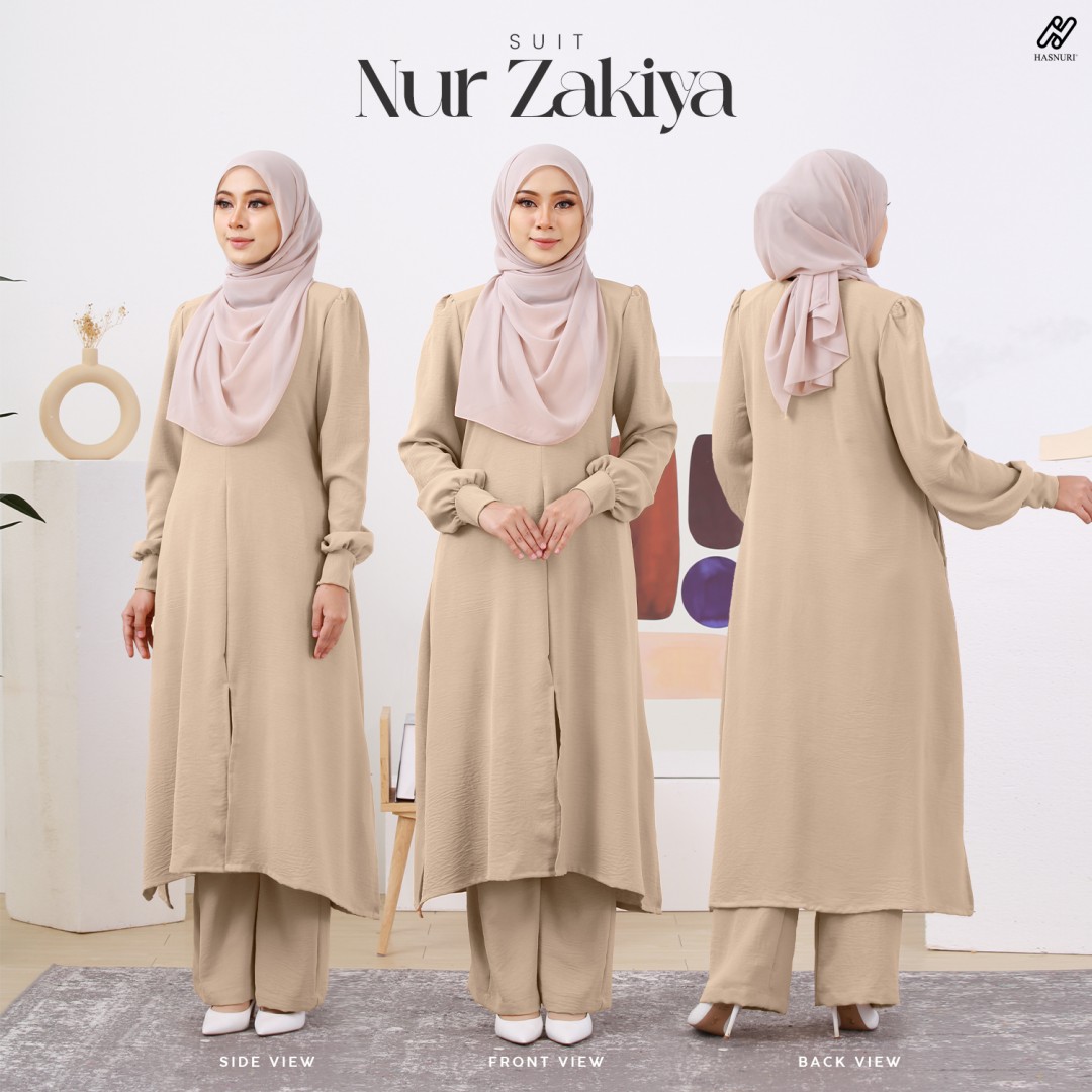 Suit Nur Zakiya - Ash Brown