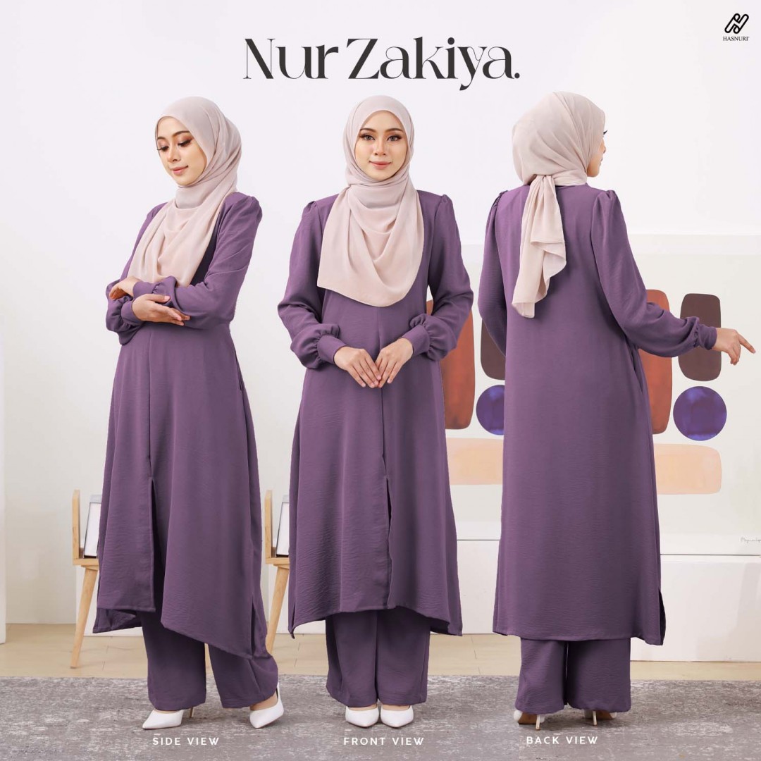 Suit Nur Zakiya - Orange