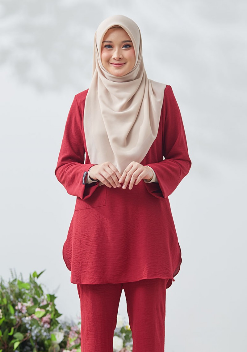 Suit Zaraa - Maroon