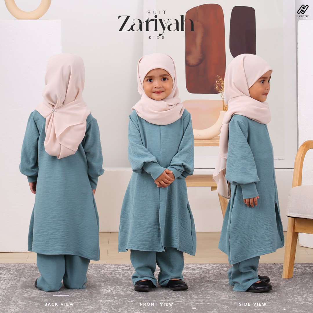 Suit Zariyah Kids - Army Green