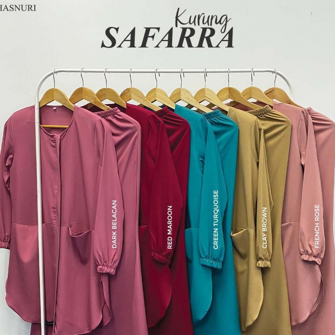 Kurung Safarra - Red Maroon