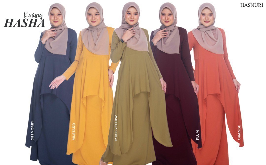 Kurung Hasha - Mustard