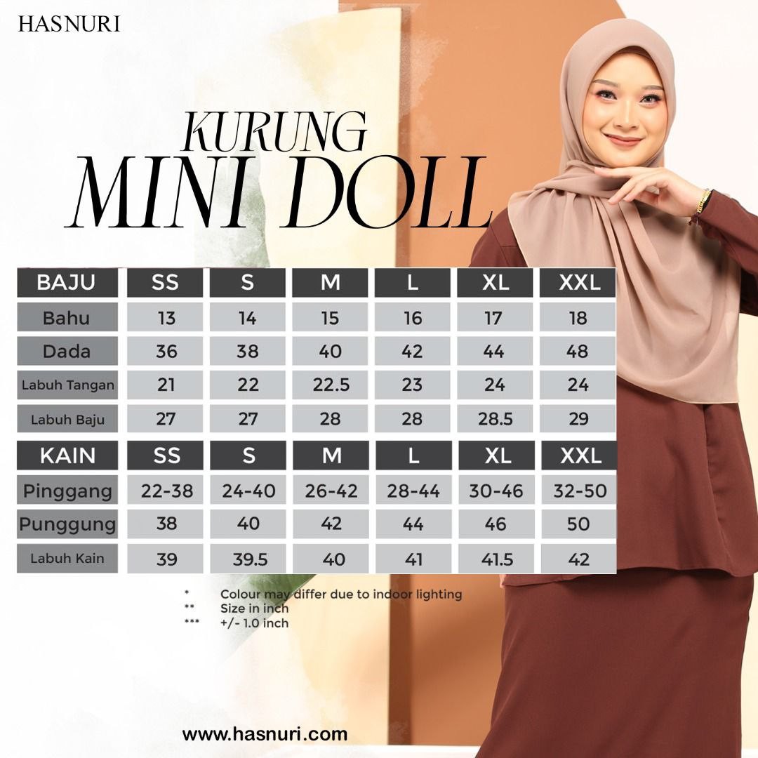 Kurung Mini Doll - Dark Choc