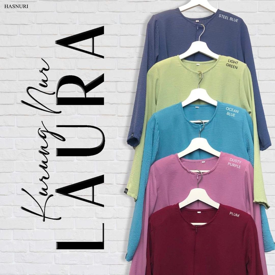 Kurung Nur Laura - Plum