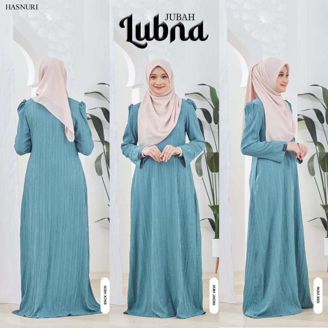 Jubah Lubna - Light Green