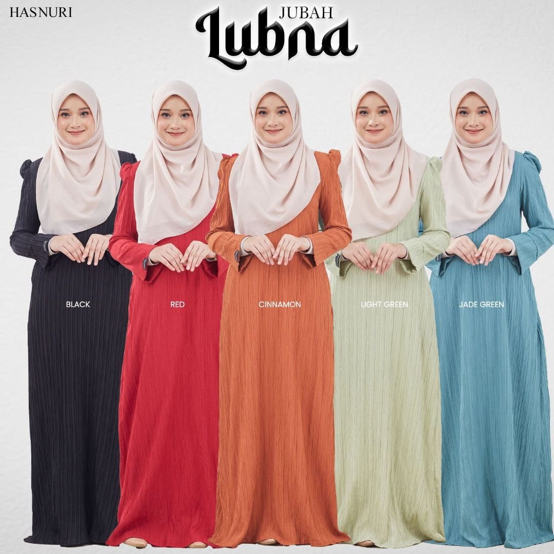 Jubah Lubna - Red