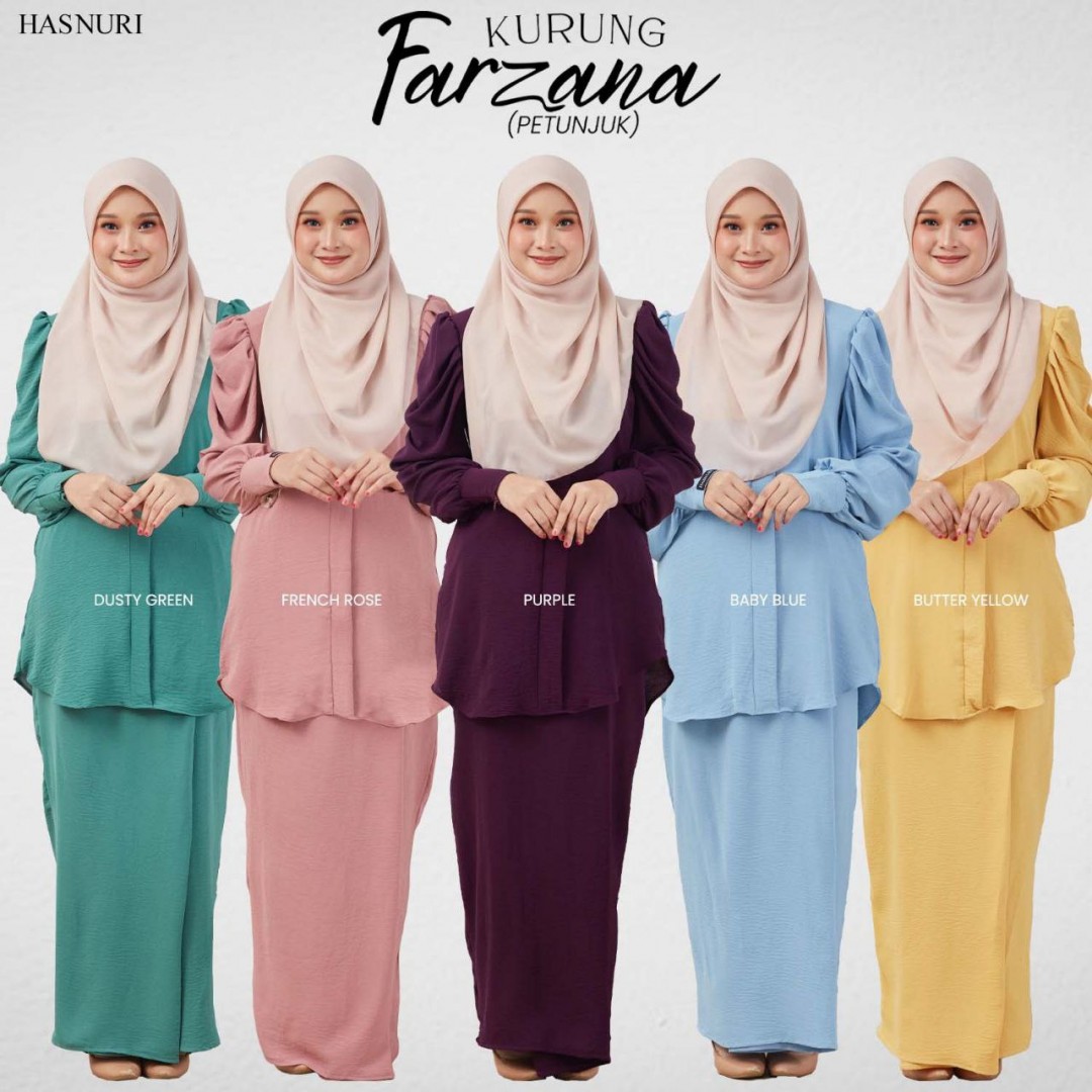 Kurung Farzana - French Rose