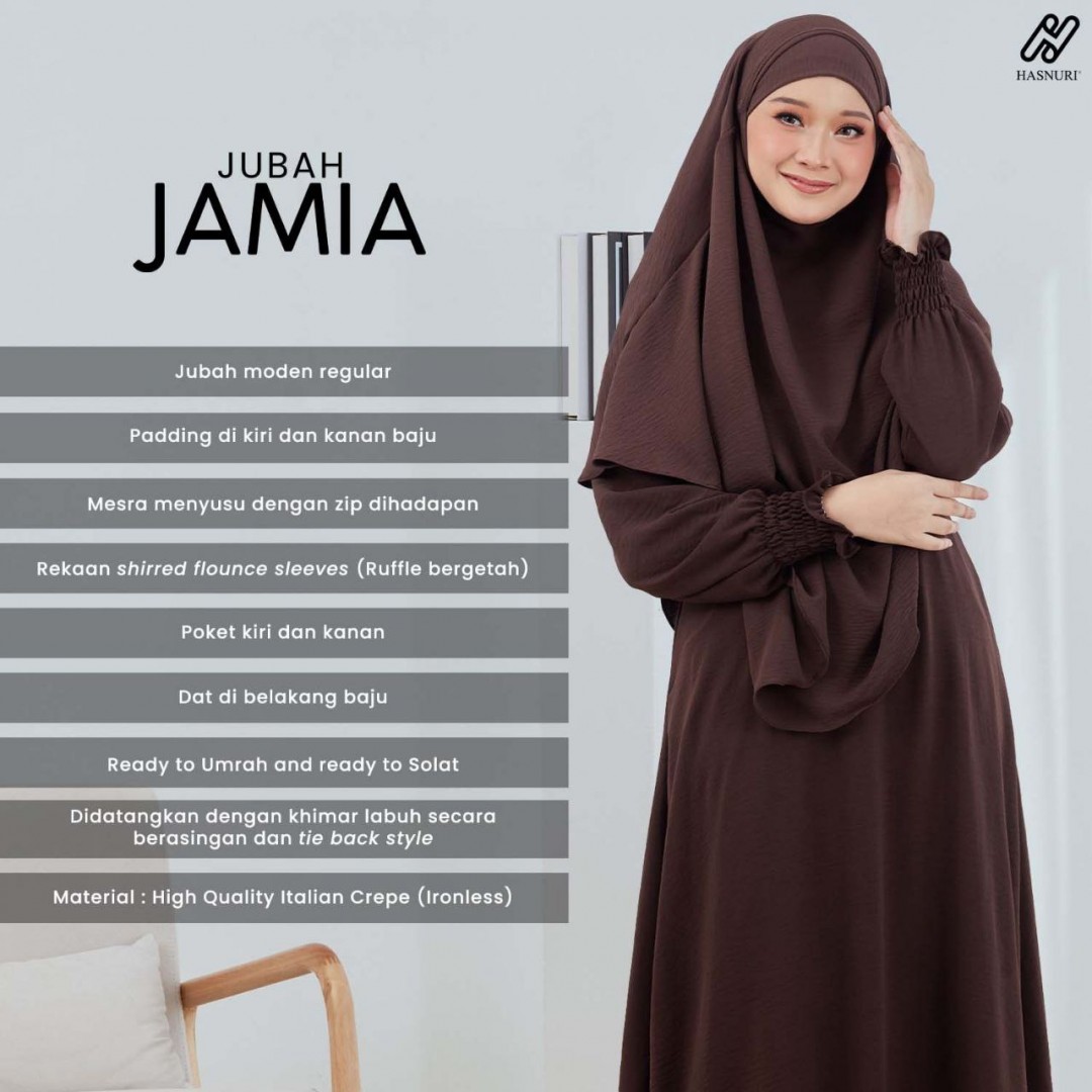 Jubah Jamia - Golden Brown