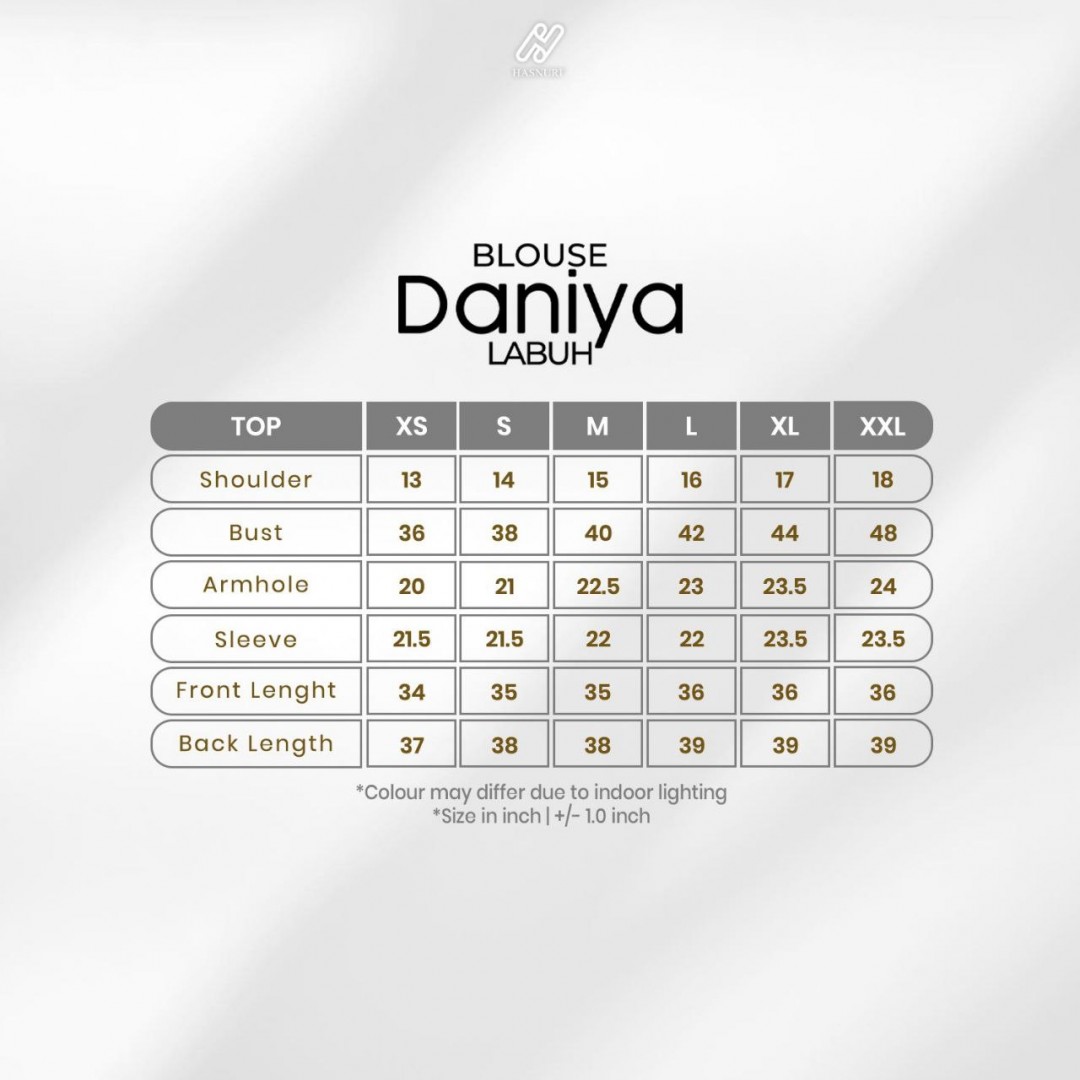 Blouse Daniya Labuh - Light Grey