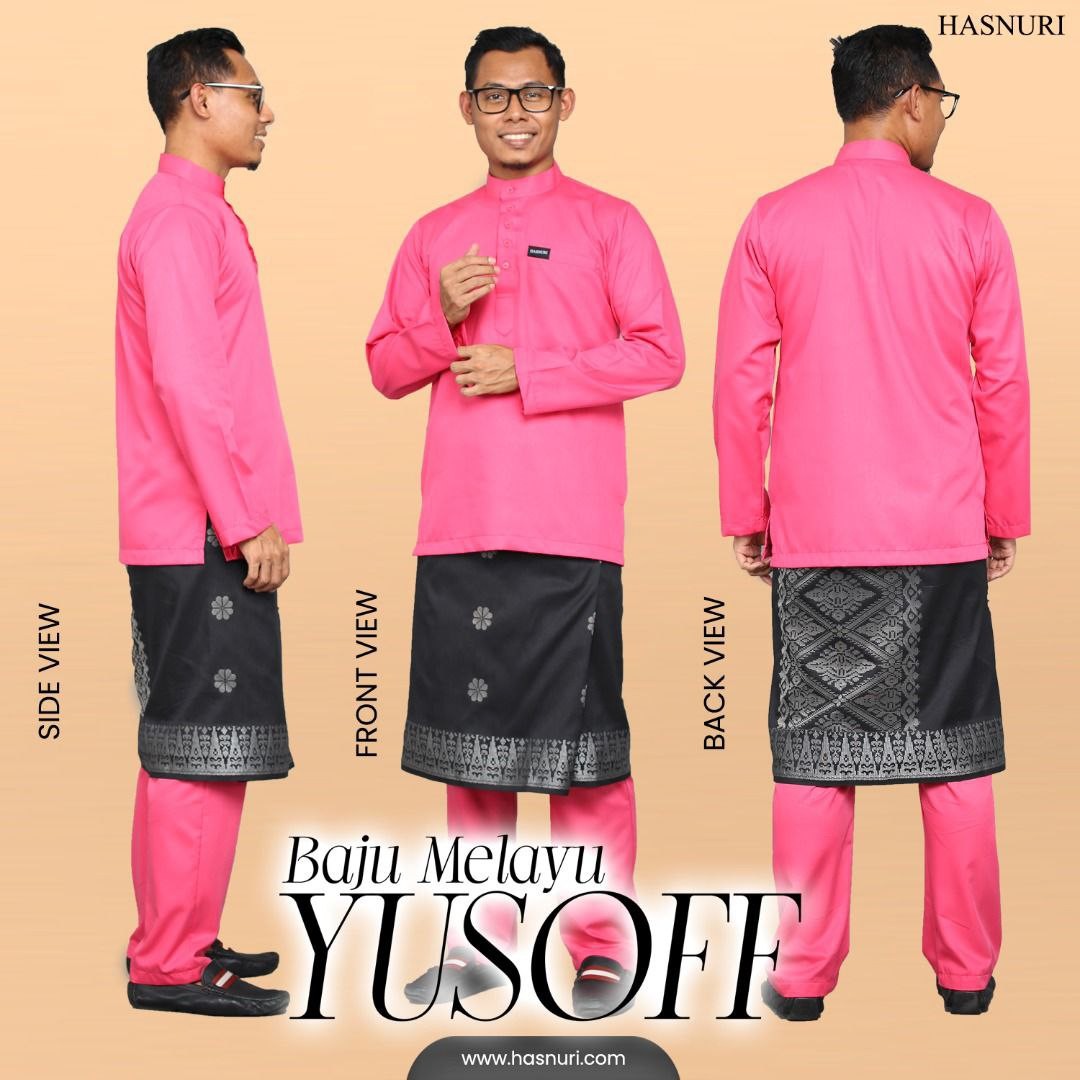 Baju Melayu Yusoff - Light Grey