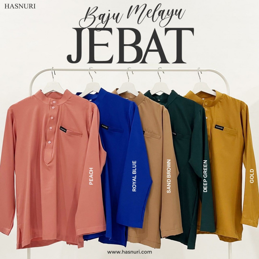 Baju Melayu Jebat Kids - Peach