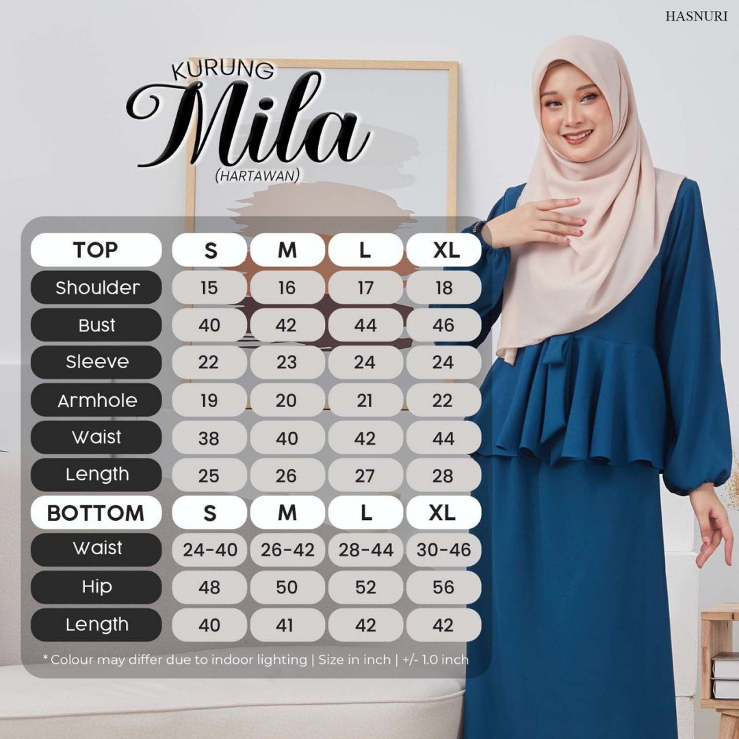 Kurung Mila - Dusty Green