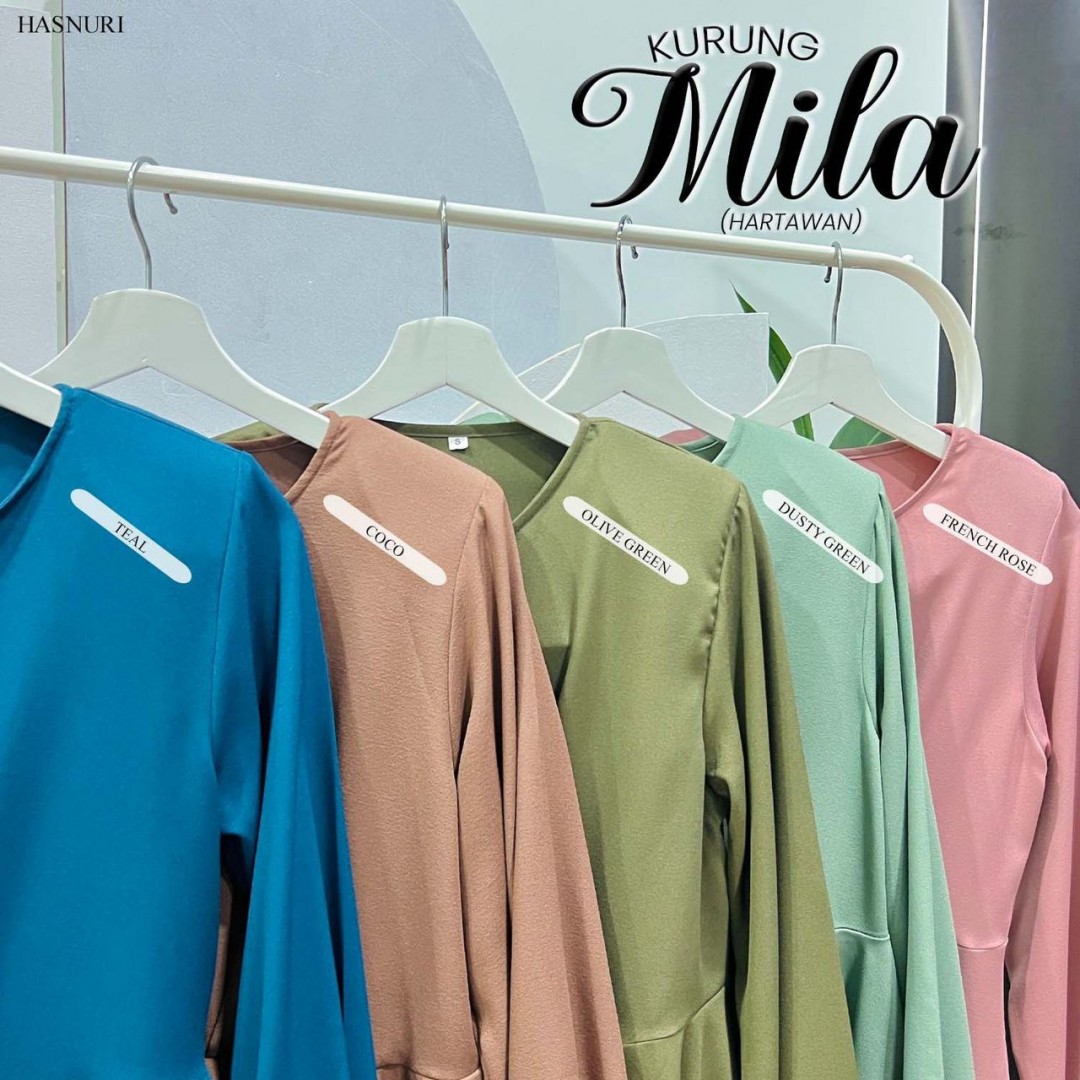 Kurung Mila - Dusty Green