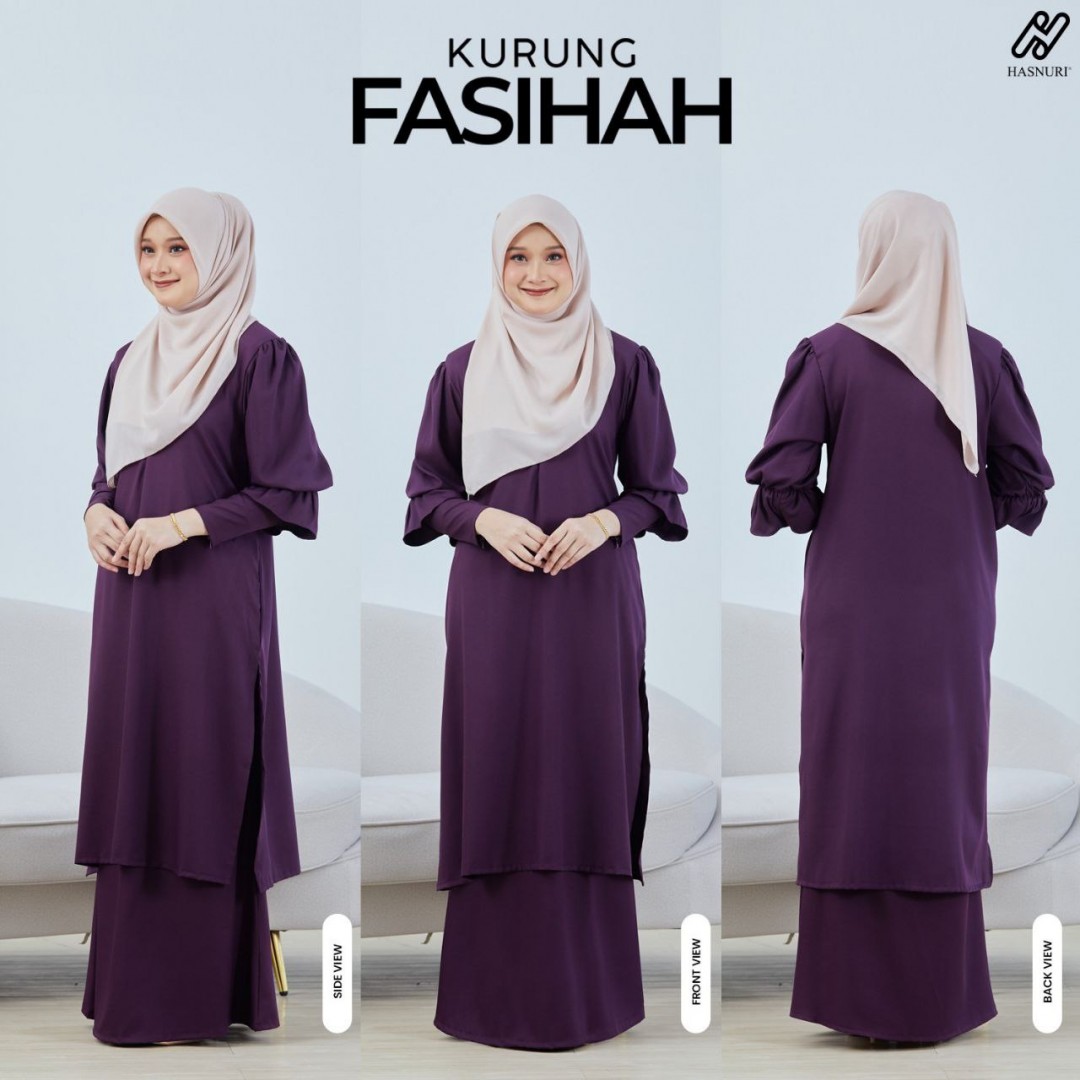 Kurung Fasihah - Ash Rose