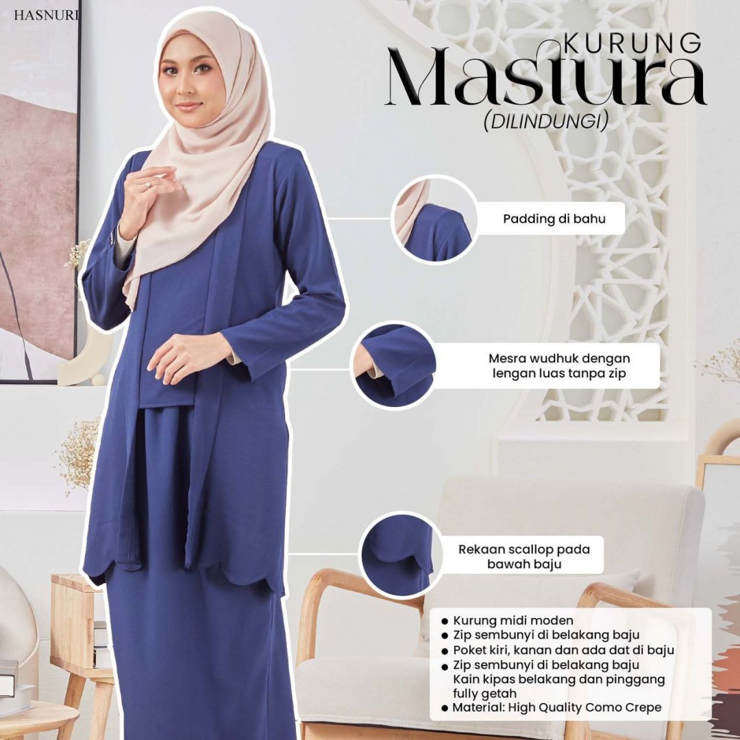 Kurung Mastura - Teal