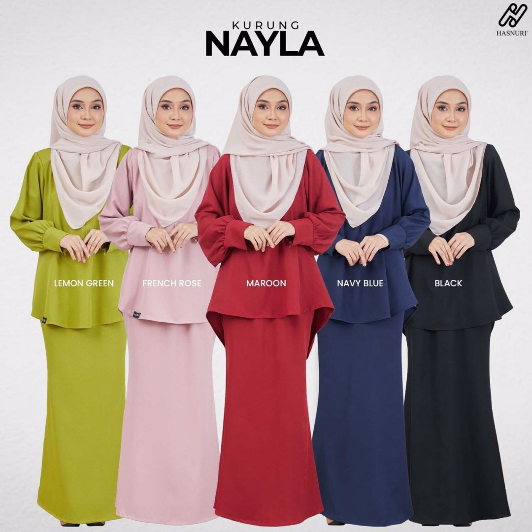 Kurung Nayla - Navy Blue