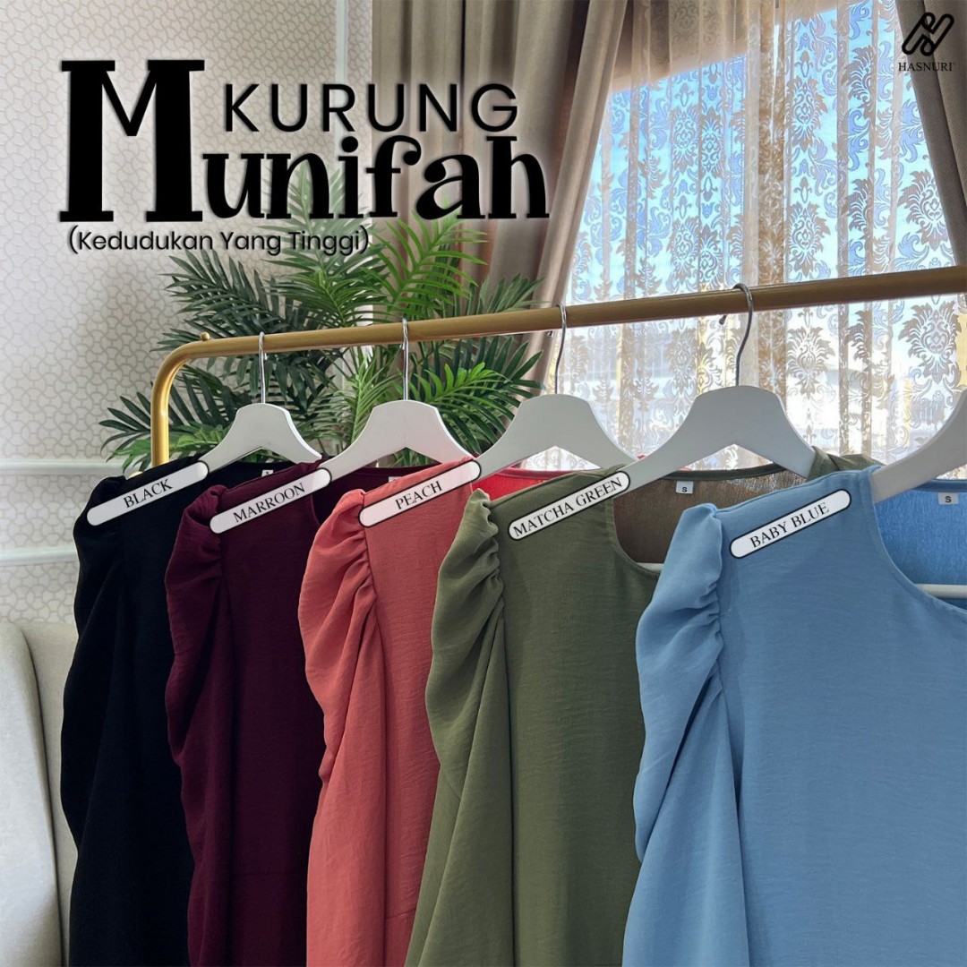 Kurung Munifah Kids - Maroon