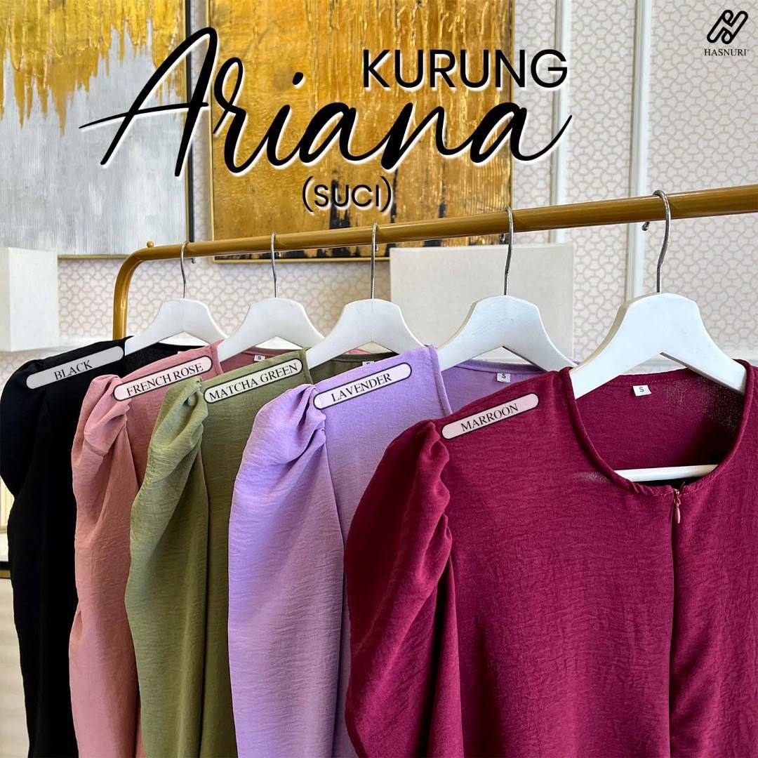 Kurung Ariana - Maroon