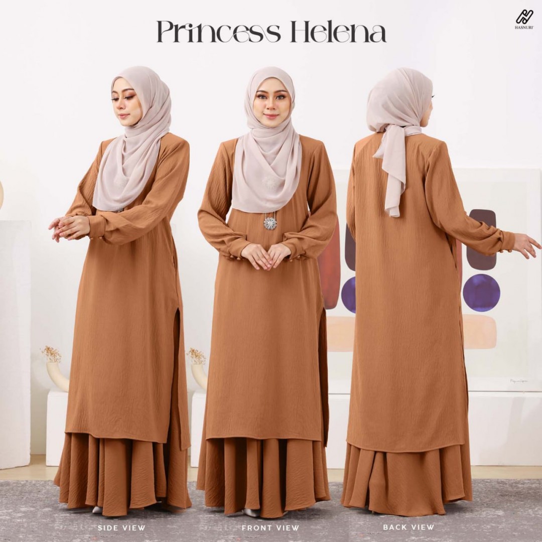 Kurung Princess Helena - Green Tea