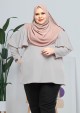 Blouse Yasmin Plus Size - Light Grey