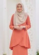 Kurung Cik Nadira - Dusty Orange