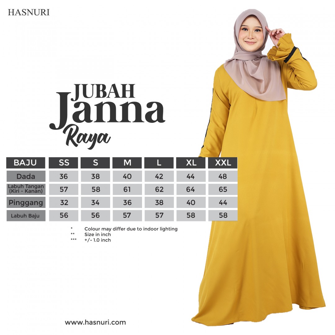 Jubah Janna - Ash Rose
