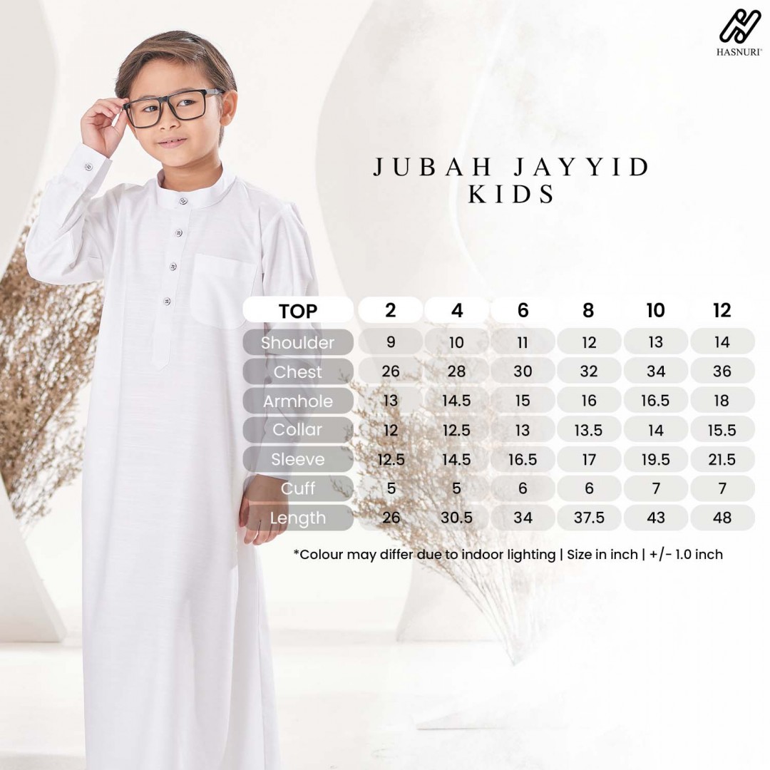 Jubah Jayyid Kids - White