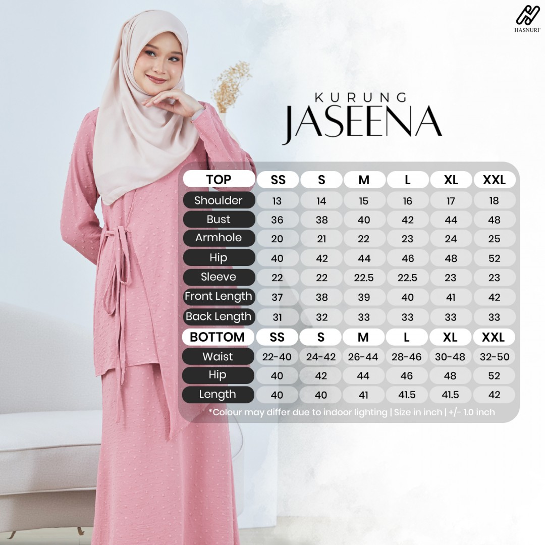 Kurung Jaseena - Dark Pink