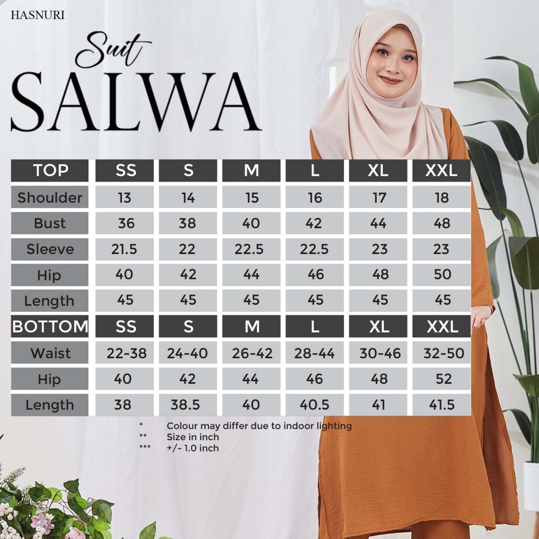 Suit Salwa - Ash Brown