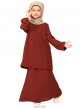 Kurung Misha Kids - Brick Red